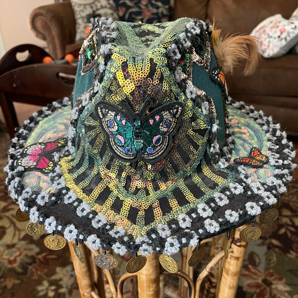 Disco Lemonade unique Hazey Hat with Gold Coins